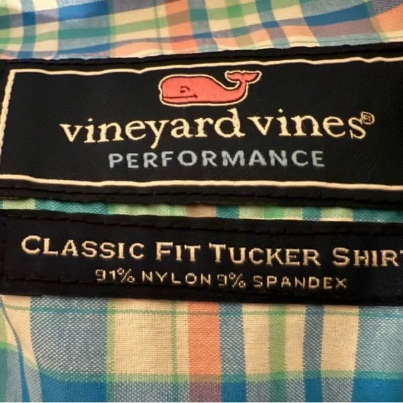 Vineyard Vines Men’s Performance style-long sleeved Button Down Shirt Sz L - Picture 3 of 5